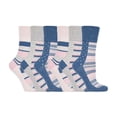 thumbnail image 1 of Gentle Grip - 6 Pairs Ladies Gentle Grip Non Elastic Crew Socks, 1 of 2