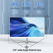 PTZZHEDM 21.5 All-in-One Desktop PC, Intel i5-2520M, 8GB RAM, 256GB SSD, Win10 Pro, White