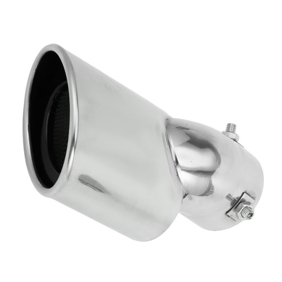 Unique Bargains 1Pc Slant Exhaust Tip 2.3" Inlet for Honda Civic 2016-2019 Silver Tone