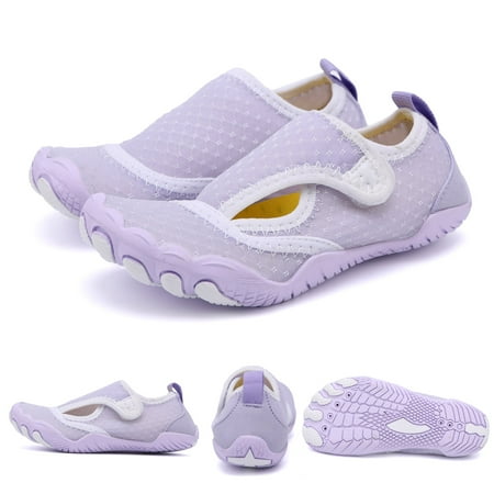 

Hicooer Coolcsea Water Shoes Men s Women s Swim Shoes Outdoor Beach Barefoot Quick-Dry Aqua Pool Socks Swimming Yoga Surfing Exercise Purple