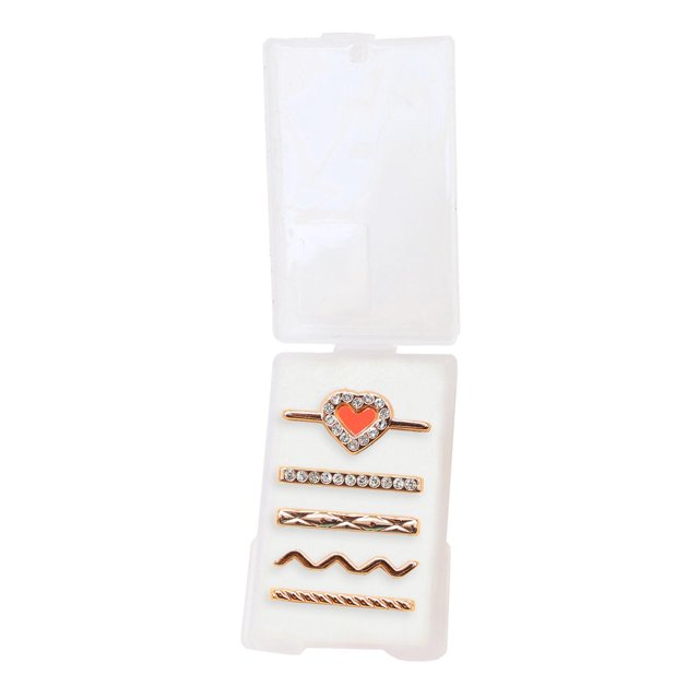 Banda de silicona Anillos decorativos Bucles Accesorios Pulseras Serie Bling Moda Conjunto B