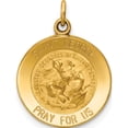thumbnail image 1 of 14K Yellow Gold Saint George Medal Charm (20 X 15) Made In United States xr410, 1 of 6