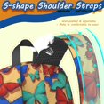 thumbnail image 5 of Colorful Butterfly Pattern 17" Waterproof Oxford School Backpacks for Teens, S-Shape Padded Straps, for School, Travel, Hiking, Camping, 5 of 5
