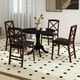 thumbnail image 2 of Mesa de comedor redonda COSTWAY para 4 personas, 100 cm, con madera de caucho, 2 of 9