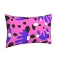 thumbnail image 7 of LNWH Rectangle Pillow Cover, Pink Funny Dot Doodle Cushion Covers Pillowcase for Couch Bedroom Sofa, 20"x30", 7 of 7