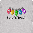 thumbnail image 4 of Inktastic Merry Christmas Rainbow Holiday Lights Boys or Girls Long Sleeve Toddler T-Shirt, 4 of 5