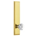 thumbnail image 2 of Grandeur Favchm_Tp_Psg_234 Fifth Avenue Solid Brass Rose Tall Plate Passage Door Knob Set, 2 of 7