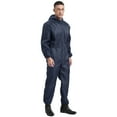 thumbnail image 2 of TiaoBug Men's Long Sleeve Work Overall Mechanic Uniforms Lightweight Jumpsuits Front Zipper Suit Navy Blue M/165, 2 of 7