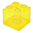 thumbnail image 3 of opvise Coin Bank Transparent Visible Easy to Use Kids Building Block Design Money Saving Box for Gifts, 3 of 8