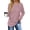 Pink, variant on Fantaslook Womens Tops Textured Long Sleeve Shirts Casual Fall Tops Lightweight Pullover