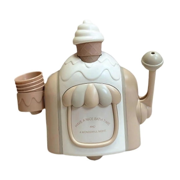 Manual Ice Cream Shaped Foaming Soap Dispenser,Foamer for Shower Gel & Hand Soap,Ideal for Bathroom