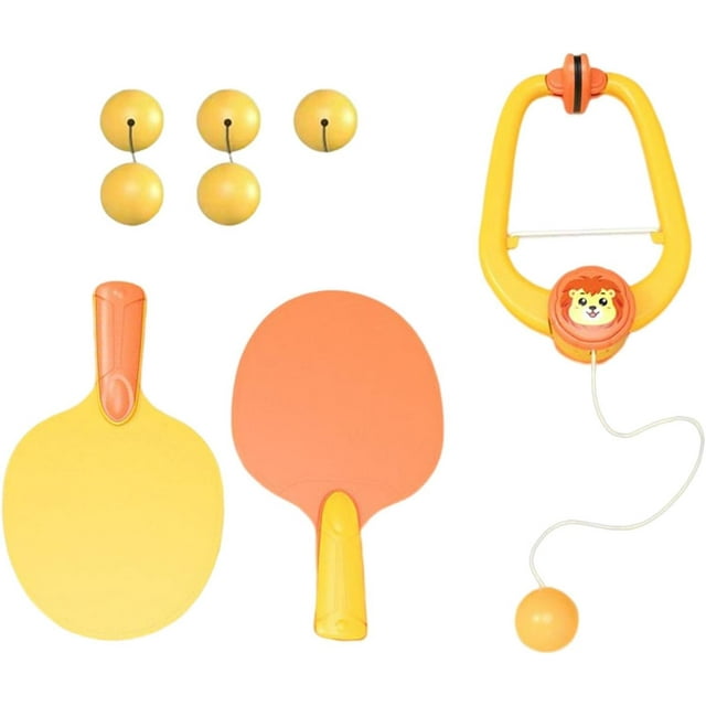HUGFEGWE Children's Indoor Hanging Table Tennis Training Device PingPong Trainer Parent Child Interaction Toy Exerciser for Door Frame Portable U2537-17751