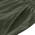 thumbnail image 6 of GSPCLAM Mens Plus Size Shorts Stretchy Summer Quick Dry Roomy Solid Classic Drawstring Elastic Waist with Zipper Pockets Athleisure Soft Shorts for Running Army Green L, 6 of 7