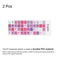 thumbnail image 3 of Universal English Keyboard Stickers, Replacement Keyboard Stickers Mixed Background W Black Lettering 2Pcs, 3 of 3