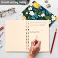 thumbnail image 4 of FORMRS 1-Subject Spiral Notebook 8" x 5" College Ruled 60 Refillable Sheet A5 Hard Cover, 2 Pack, Green Lemon Leaves, 4 of 7