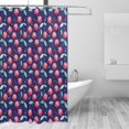 thumbnail image 2 of Rateoe Cool Mirror Cherries Shower Curtain - Fancy Bathroom Shower Curtain Sets - Waterproof Shower Curtain with Hooks with 12 Plastic Hooks 72x72 Inches, 2 of 5