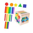 thumbnail image 4 of BELOVING Color Shape Sorter Toy Sorter Box Educational Preschool Learning Activities Object Recognition Shape Sorting Matching Box Kid, 4 of 10