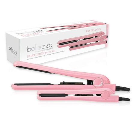 Bellezza Pro Beauty TI 1.0 Inch Digital Straightening Flat Iron,