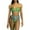 Green, variant on WREESH Womens Two Piece Swimsuit String Bikini Sets Halter Bicolor Fashion Casual Waist Slim Splicing Printing Bikinis Sets Beach Bathing Suit Multicolor