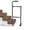 Black, variant on Professional Stair Cane, Stair Climbing Assist Cane for Elderly with Sore Knees, Adjustable Stair Crutches with Width and Height Customization, Suitable for Most Steps