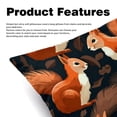 thumbnail image 2 of Squirrel Chair Pillow Covers Set with Unique Patterns for Bed and Throw Pillows - Sizes 16x16, 18x18, 20x20 Inches for Various Occasions - Set of 2 Items, 2 of 6