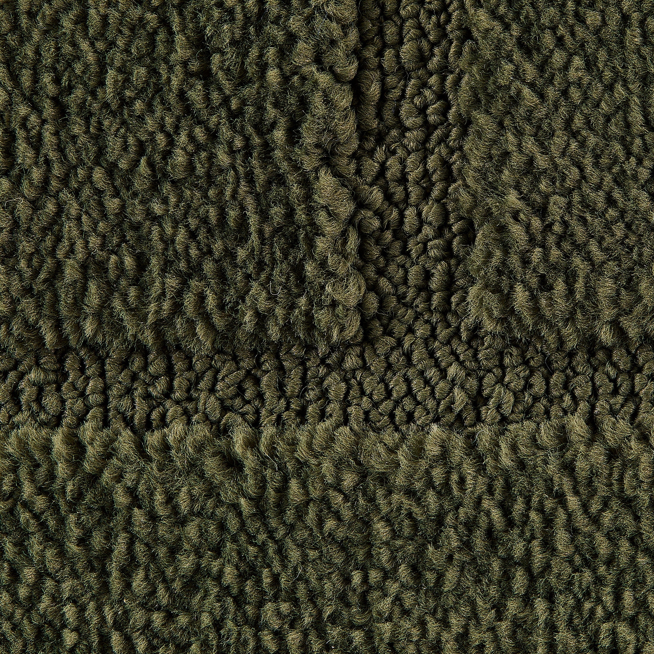 Mainstays Solid High Low Tufted Grid Dark Green Indoor Runner Rug, 2'6" x 7'