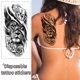 thumbnail image 4 of 6 Uds Tatuajes Temporales León Tigre Arte Tatuaje Pegatina Impermeable (190x96mm), 4 of 9