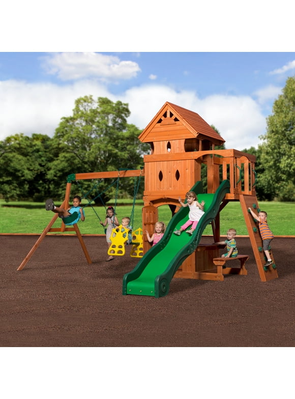 Wooden Swing Sets in Swing Sets