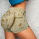 thumbnail image 4 of Balery Taco Tortillas Pantalones cortos de entrenamiento estampados para mujer, sin costuras, ajustados, para gimnasio, yoga, correr, deportes, ejercicio activo, fitness.-XX-Large, 4 of 8