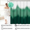 thumbnail image 5 of Bathroom Accessories Bathroom Sets with Shower Curtain and Rug, Black Waterproof Shower Curtain with Ultra Absorbent Rug Bathroom Accessories Set for Home Decor- Dark Green, 5 of 15