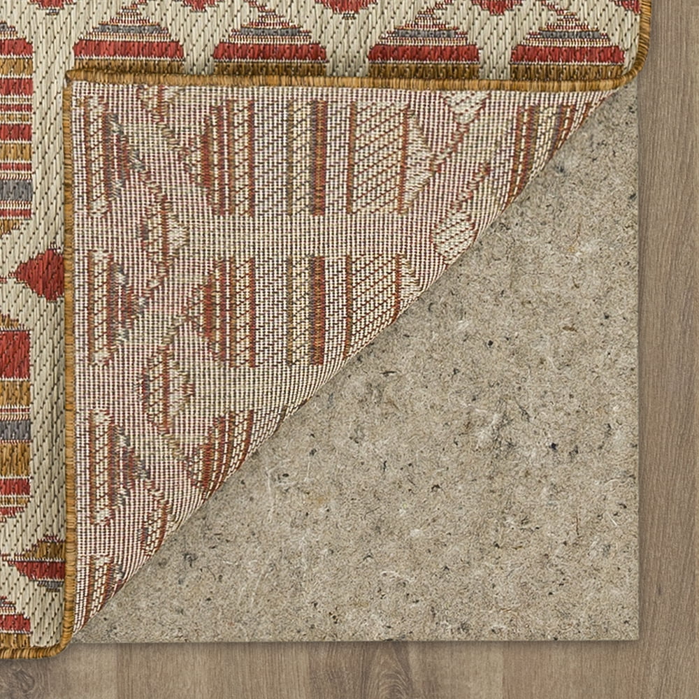 Mohawk Home Clemente Geo Outdoor Area Rug, Rust, 8' x 10'