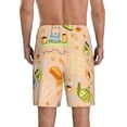 thumbnail image 3 of Bixox Men's Scandinavian Style Hygge printed lightweight casual shorts, soft sleep shorts with pockets., 3 of 7