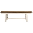 thumbnail image 3 of Pemberly Row 5ft Transitional Wood Plank Style Bench in Natural, 3 of 4