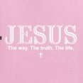 thumbnail image 5 of Wild Bobby, Jesus the Way. The Truth. The Life Inspirational/Christian Unisex Graphic Hoodie Sweatshirt, Light Pink, XX-Large, 5 of 5
