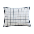 thumbnail image 3 of Mainstays Plaid Pillow Sham, Standard, Blue & White, 1 Pack, 3 of 7