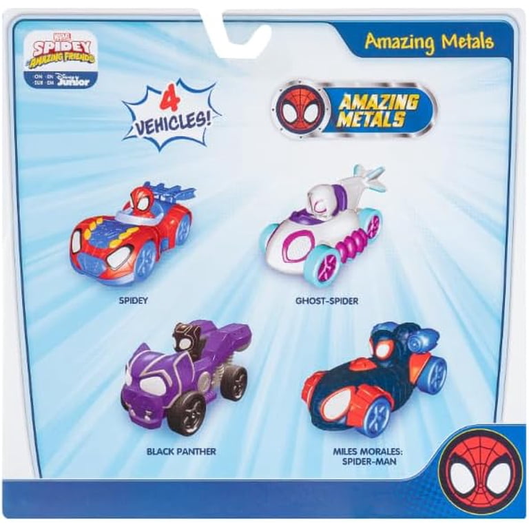 Marvel Spidey and Friends Die-Cast Vehicles 4-Pack - Spiderman