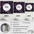 thumbnail image 4 of Designart "Advanced Maze Purple Maze Grid I" Modern Geometric Square Mirror For Wall Decor - Large Purple Square Mirror Printed Wall Decor - Modern Square Living Room Mirror, 4 of 5