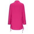 thumbnail image 5 of Sexlip Womens Dress Shirt Collar Long Sleeve Button Detail Soft Fabric Relaxed Silhouette for Casual Outings Pink XL, 5 of 6