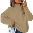 thumbnail image 1 of Chandail à Col Roulé pour Femmes Vêtements de Mode pour Toutes les Occasions Cardigan en Coton et Lin Chic d'Été, Chandail à Col Roulé pour Femmes G, 1 of 9