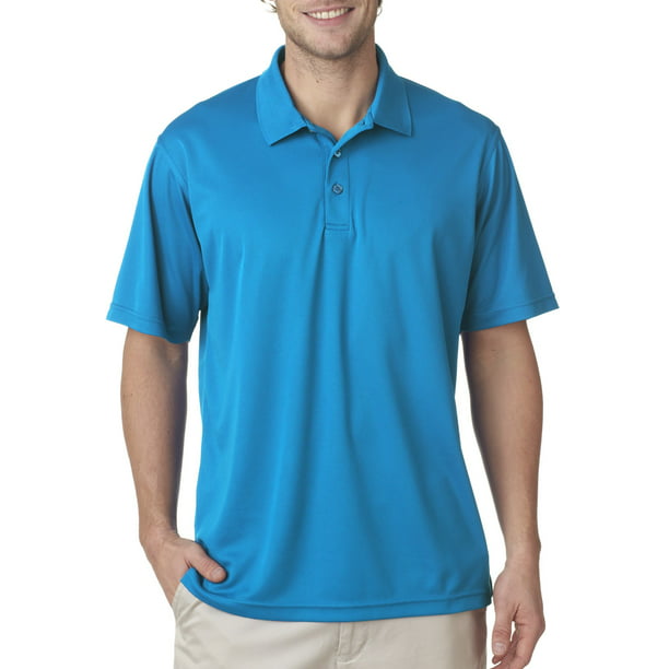 UltraClub 8210 Golf Shirt Men's Cool & Dry Mesh Pique Plain - Walmart ...