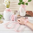 thumbnail image 6 of 1Roll 10 Yards/9.14m Double Ruffle Lace Trim Pink (20mm) Wide Ruffle Stretch Elastic Edging Trim Pleated Fabric Lace Ribbon for DIY Dress Headwear Decoration and Gift Wrapping, 6 of 7