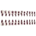 thumbnail image 6 of KUFptva Press on Nails Long Stilettos Almond Fake Nails Glossy Stick on Nails Full Covers False Nails Acrylic Glues on Nails, 6 of 7