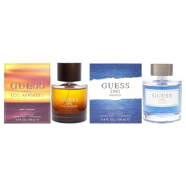 Kit de 2 piezas Guess Guess 1981 Indigo EDT Spray 3.4oz 1981 Los Angeles EDT Spray 3.4oz