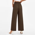 thumbnail image 7 of Mifsaly Womens Business Casual Pants High Waisted Wide Leg Dress Pant Smooth Fabric Modern Style office Work Trousers with Pocket L, 7 of 7