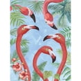 thumbnail image 3 of Phillips, Anita 12x14 Black Modern Framed Museum Art Print Titled - Flamingos IV, 3 of 5