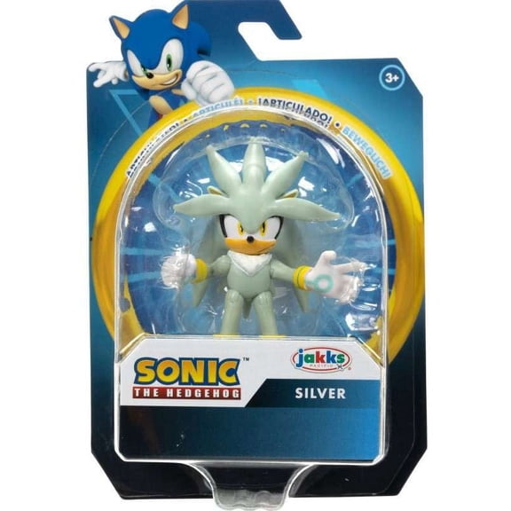 Jakks Pacific 3 Years & Up Sonic The Hedgehog Wave 13 Silver Mini Figure, Silver