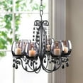 thumbnail image 3 of Home Decorative Beaded Iron and glass Candle Chandelier, 3 of 4