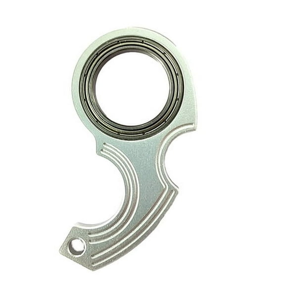 Skymirror Spinner Keychain Fidget Toy Aluminum Alloy Stress Relief Decompression Adults Teens Finger Flexibility Training Metal Portable Keychain