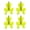 Yellow, variant on Youthyao 4Pcs Fishing Lures Soft Artificial Frogs Fishing Trout Fishing Lures Double Propellers Colorful Large Feet Swimbaits Set
