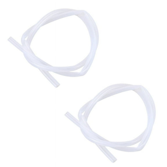 2X 8mm ID x 10mm OD Food Grade Flexible Hose Silicone Tubing Tube 1Meter